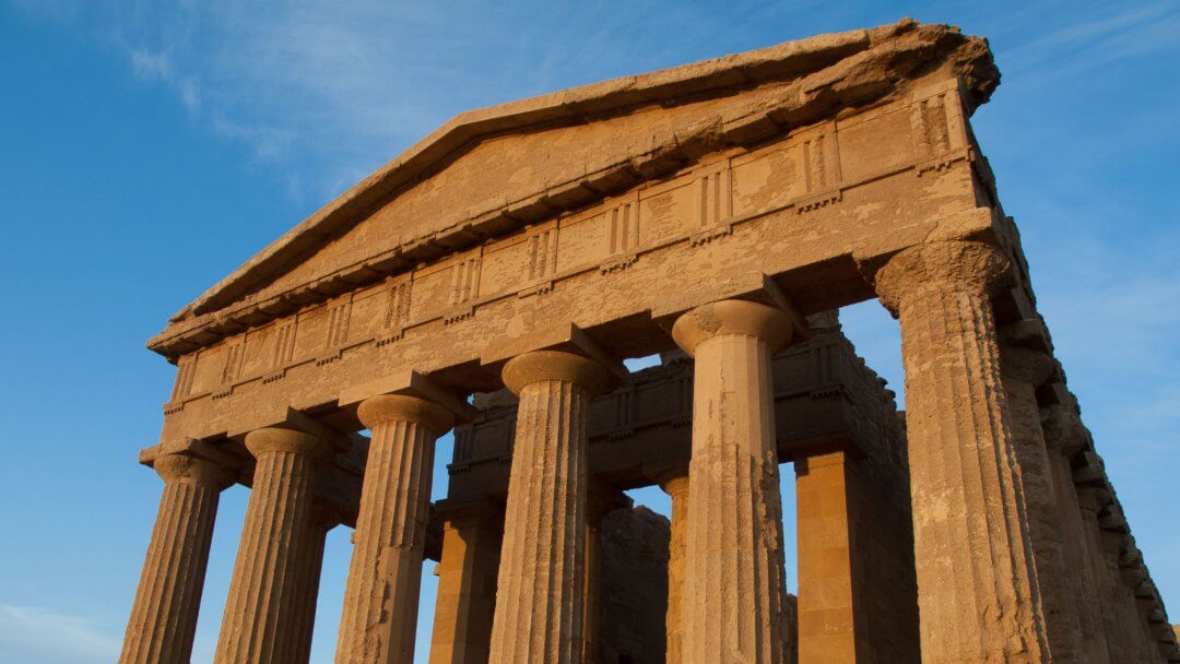 one of the temples in the Valley of Temples. One spot of the one day tour in Agrigento
