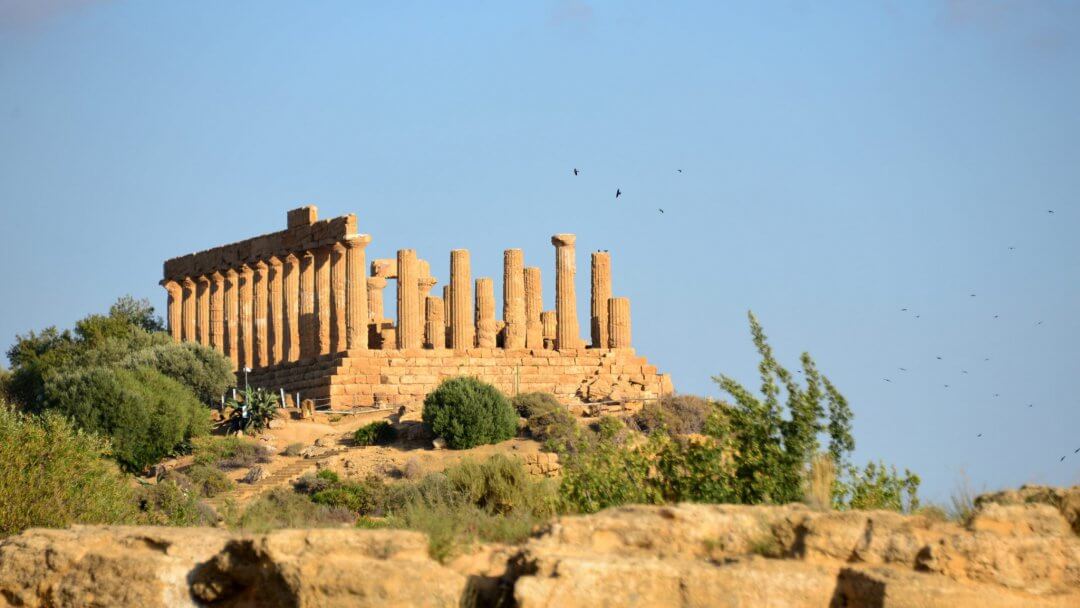 one of the temples in the Valley of Temples. One spot of the one day tour in Agrigento